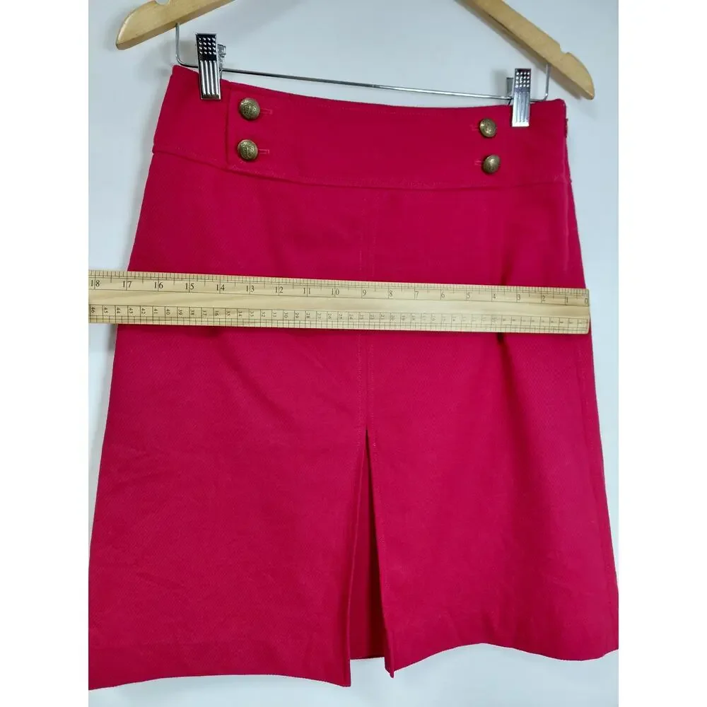 NWT Talbots Pink Pencil Knee Length Lined Skirt Women Size 2